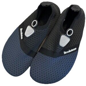Brookstone Water Walkers Unisex Shoes Aqua Barefoot Skin Blue/Black Sz M6-7 W7-8